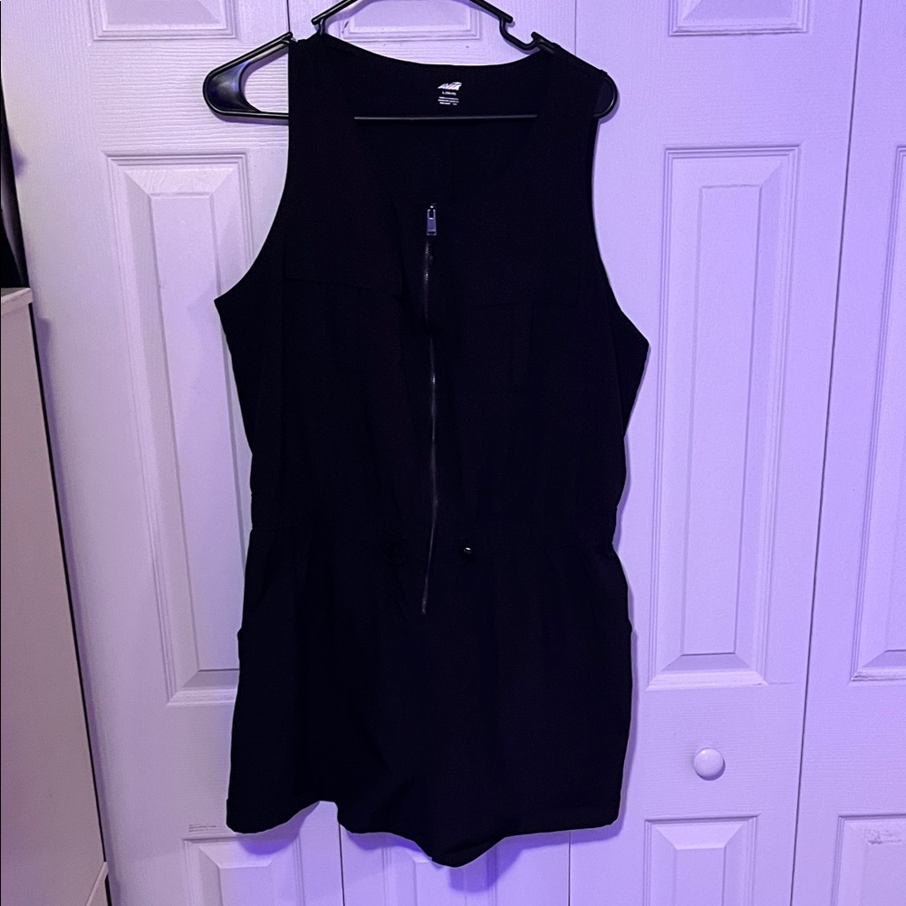 Avia Black Athletic Romper